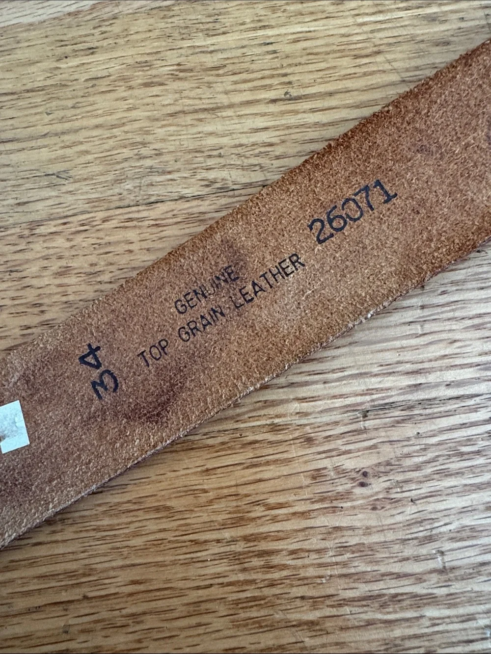 Texas theme Brown Leather Belt - Decorative Western Design - Star, Alamo